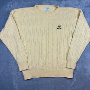 Archies Men's Yellow and Cream Jumper